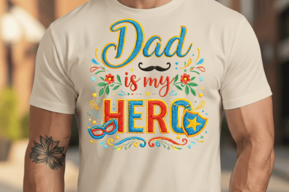 Dad is My Hero: Elevating DIY Crafts with High-Quality Retro Sublimation Designs