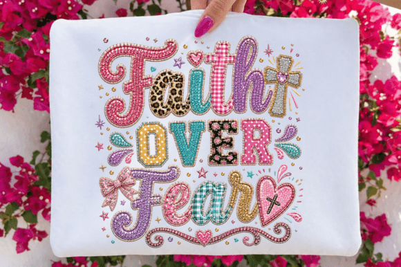Faith Over Fear: A Bold Sublimation Design for Creators