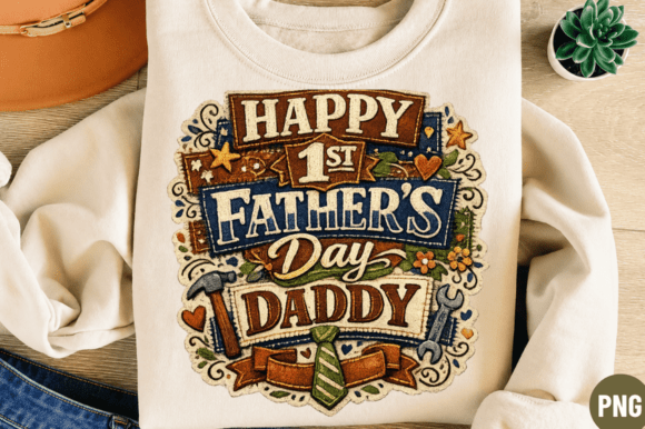 Happy Fathers Day Daddy PNG T-Shirt Design