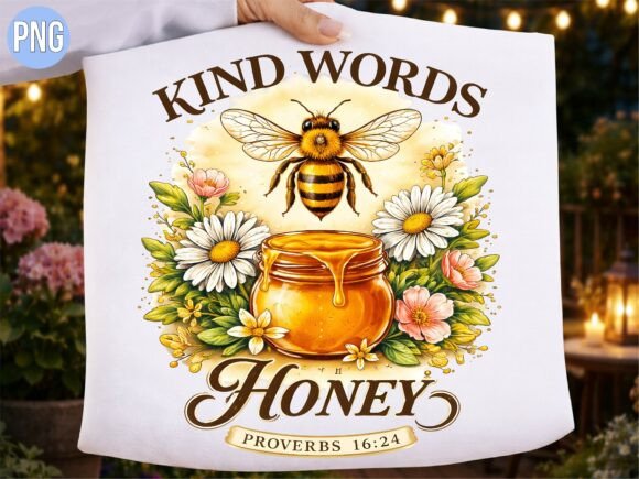 Kind Words Are Like Honey Bee Bible PNG