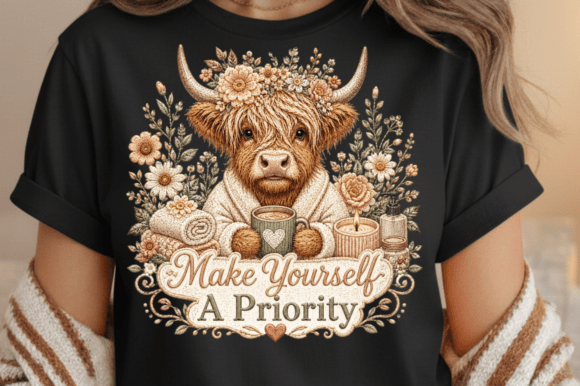 Make Yourself a Priority: Elevating Creativity with Cow PNG Sublimation Designs