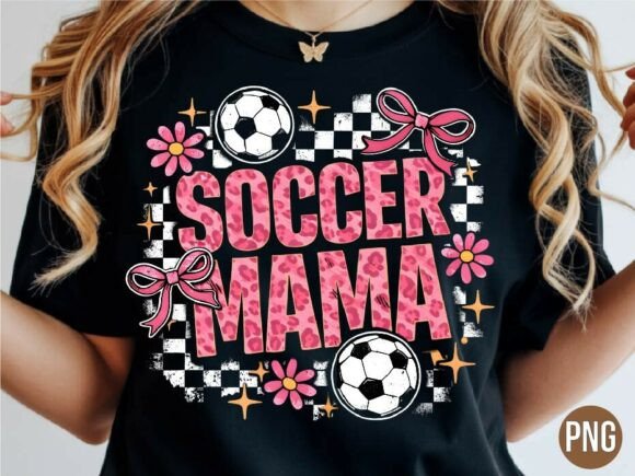 Pink Cheetah Soccer Mama Sports PNG: Elevating Your Creative Projects with High-Quality Digital Design
