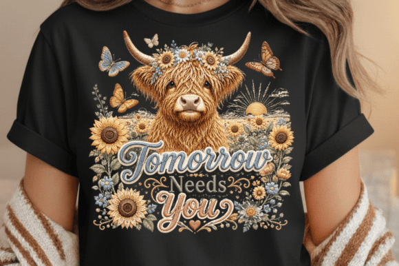 Tomorrow Needs You Highland Cow PNG Guide